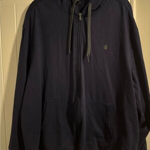 Izod Men's Dark Blue Zip-Up Sweater